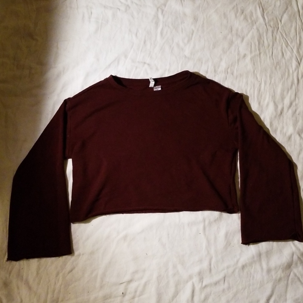 H&M Long sleeve crop top